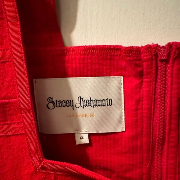 Rare! New Stacey Nishimoto Deaundrea Corset in “Fresh Strawberry Jam” XL - Picture 4 of 4